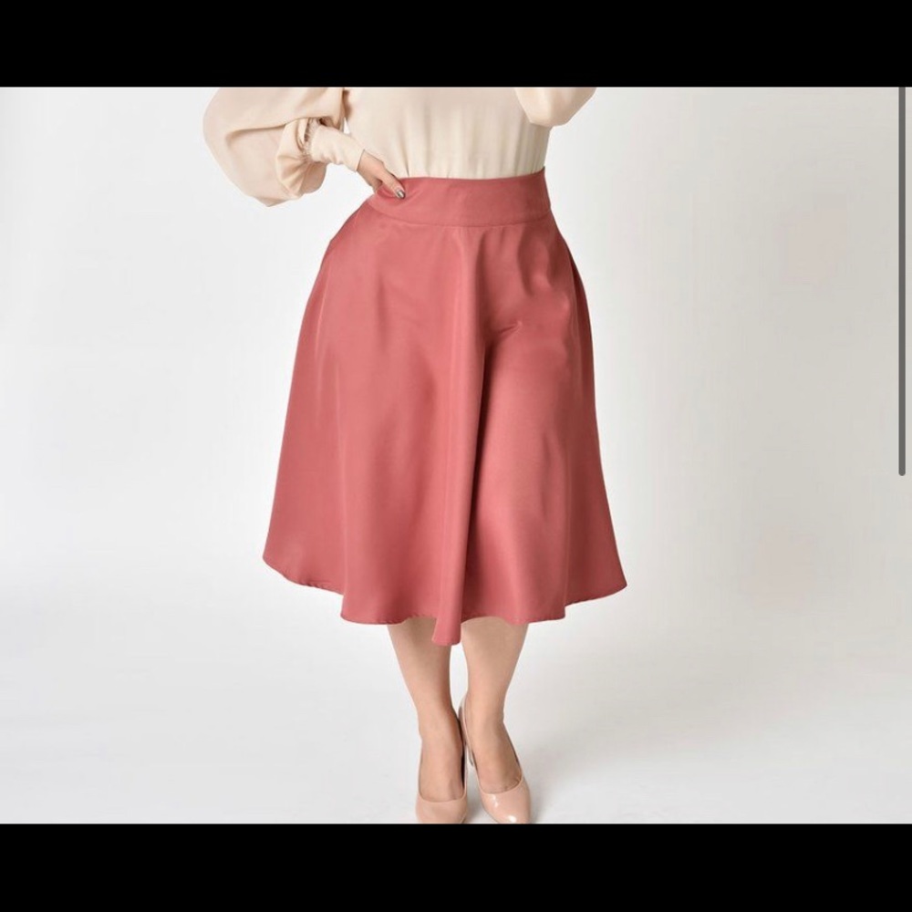 Unique Vintage High Waist Vixen Swing Skirt